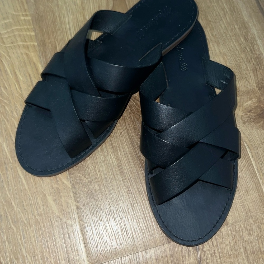 Madewell leather slide sandals